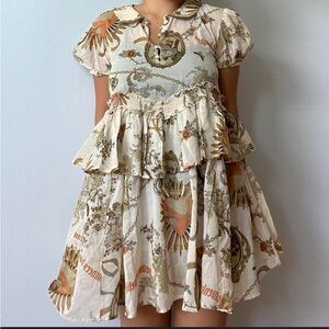 Urban outfitters Kimchi Blue Beige Floral Dress